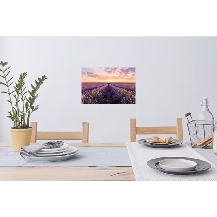 Muursticker - Landschap - Lavendelveld - Paars — 3