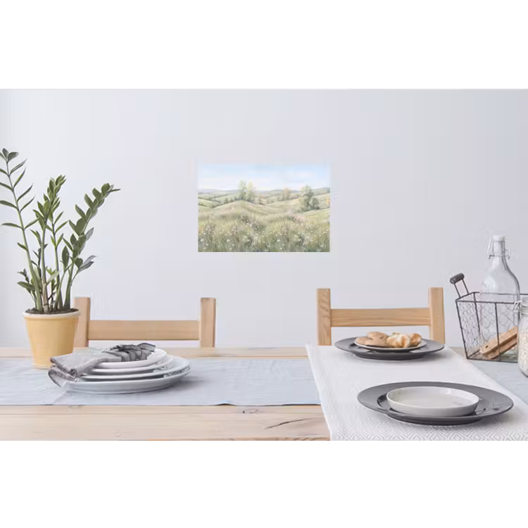 Muursticker - Bloemen veld - Bloemen - Groen — 3