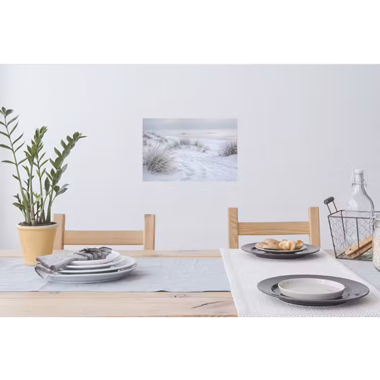 Muursticker - Duinen - Sneeuw - Strand - Winter - Serene — 3