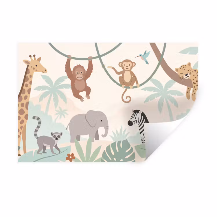Muursticker - Jungle - Dieren - Groen — 1