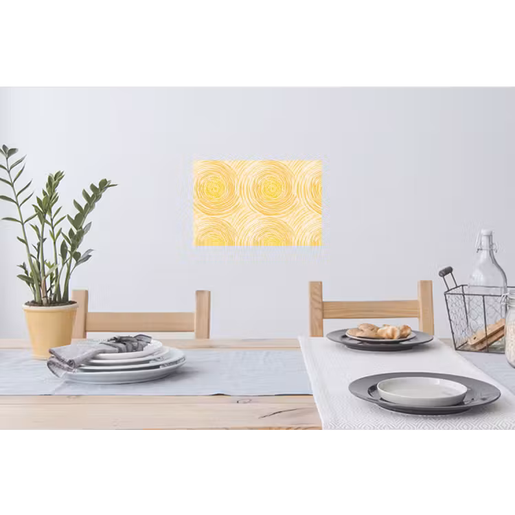 Muursticker - Cirkels - Abstract - Artistiek - Geel — 3