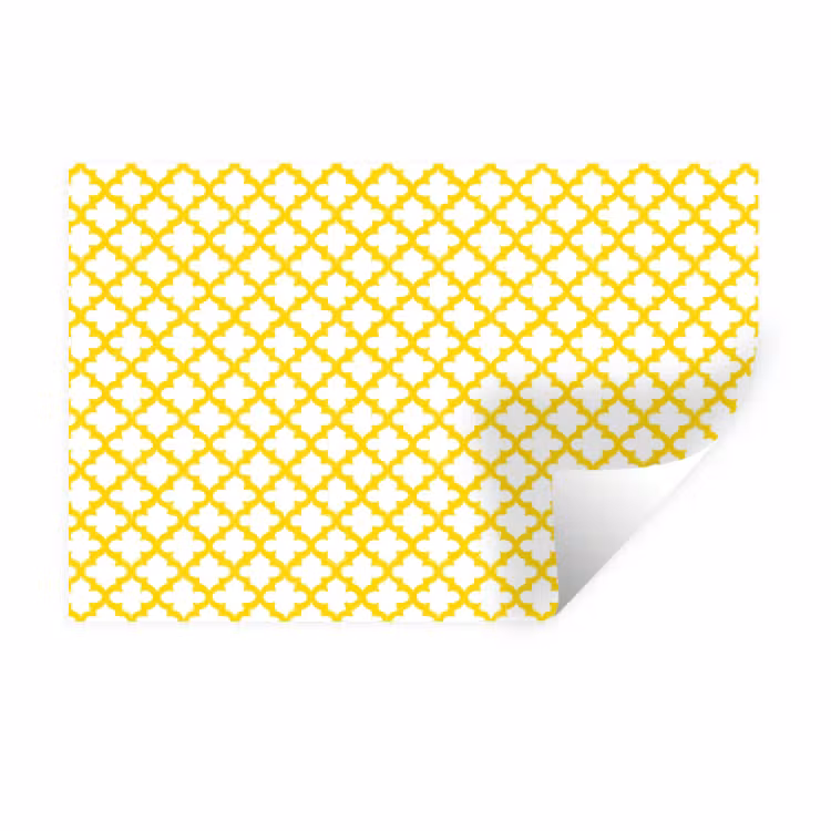Muursticker - Patroon - Geometrisch - Klassiek - Geel — 1