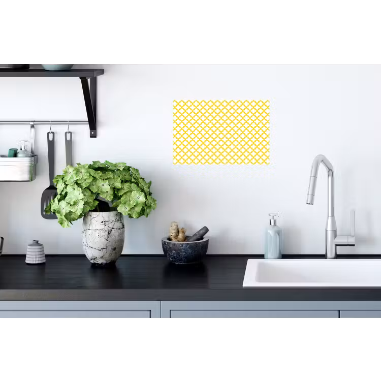 Muursticker - Patroon - Geometrisch - Klassiek - Geel — 2