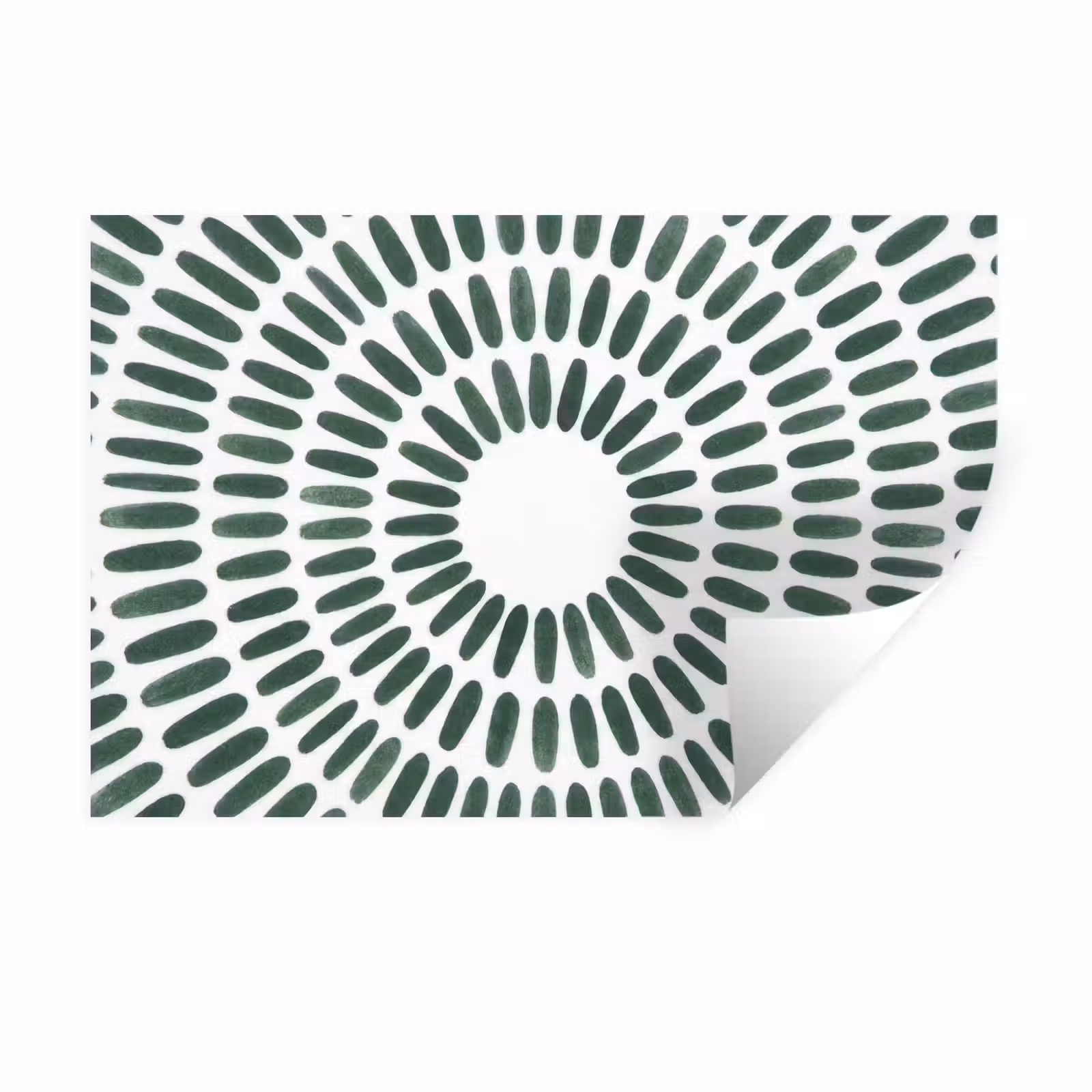 Muursticker - Abstract - Cirkel - Patroon - Modern - Groen — 1