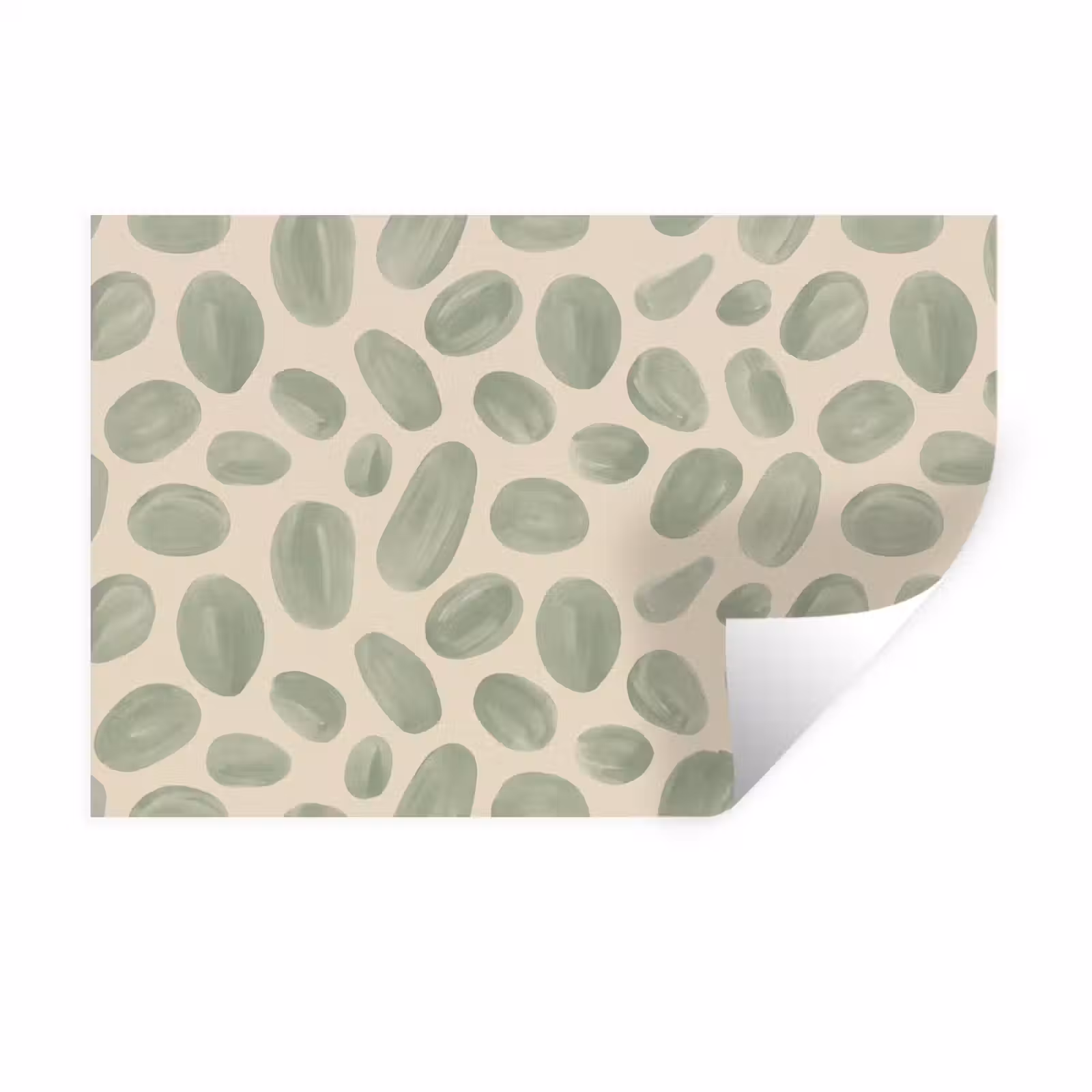 Muursticker - Abstract - Patroon - Organisch - Groen - Modern — 1