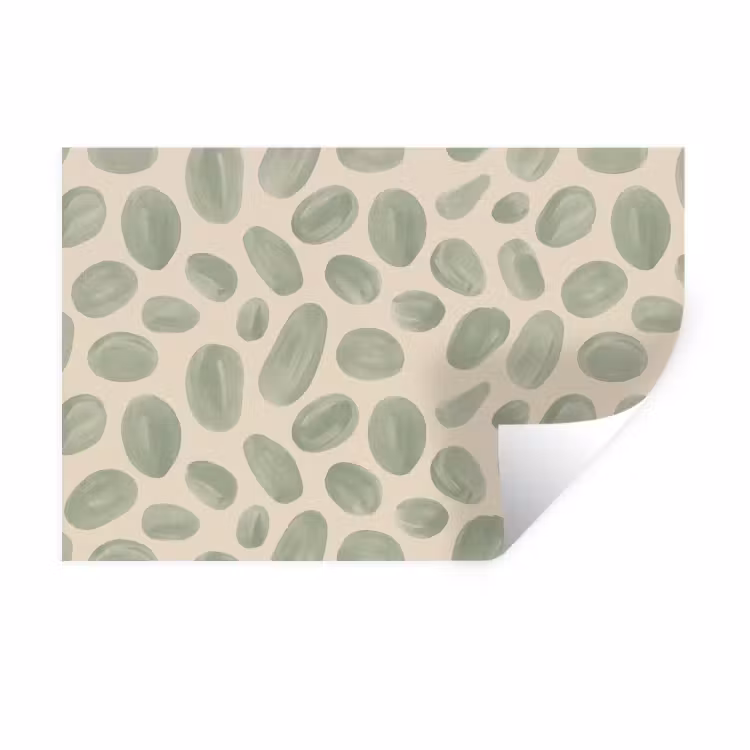 Muursticker - Abstract - Patroon - Organisch - Groen - Modern — 1