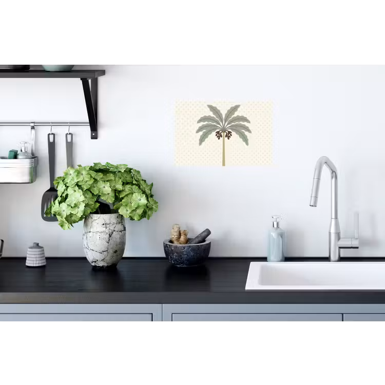 Muursticker - Boom - Bladeren - Groen - Decoratief - Beige — 2