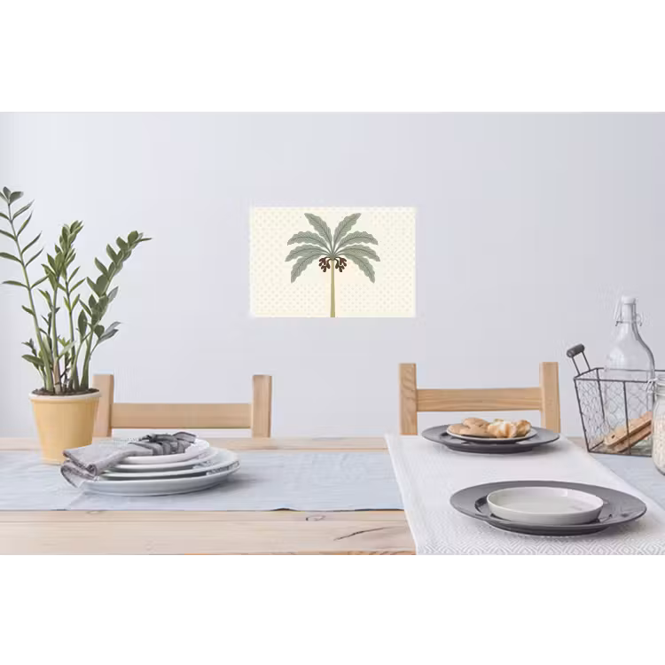 Muursticker - Boom - Bladeren - Groen - Decoratief - Beige — 3