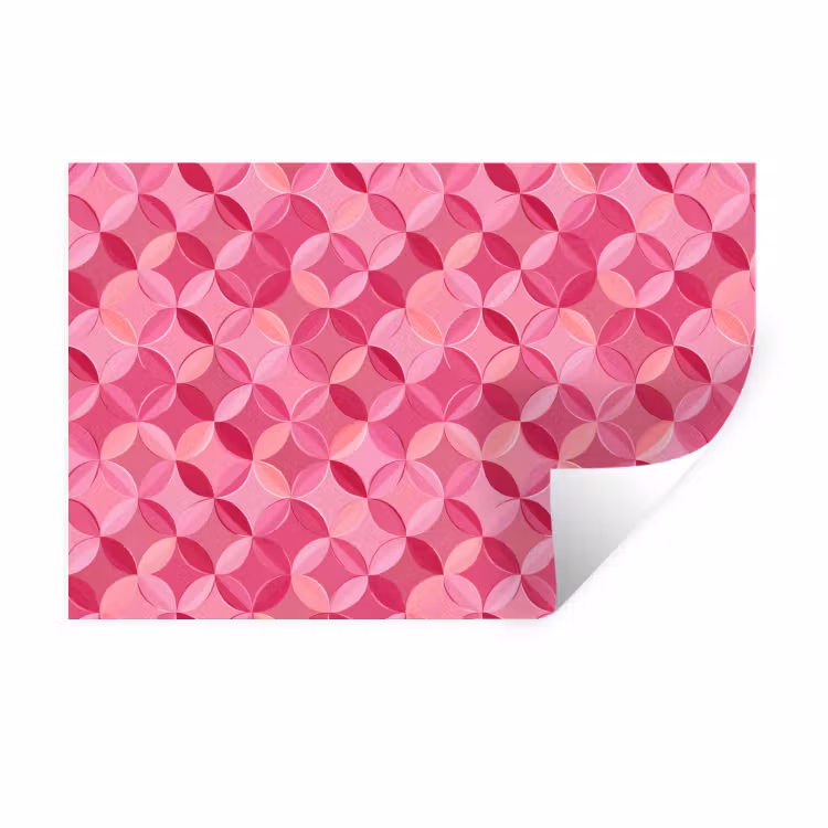 Muursticker - Geometrisch - Mozaïek - Modern - Roze — 1