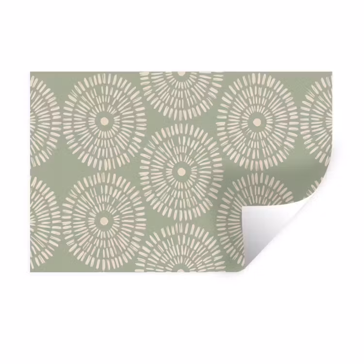 Muursticker - Patroon - Cirkels - Abstract - Modern - Groen — 1