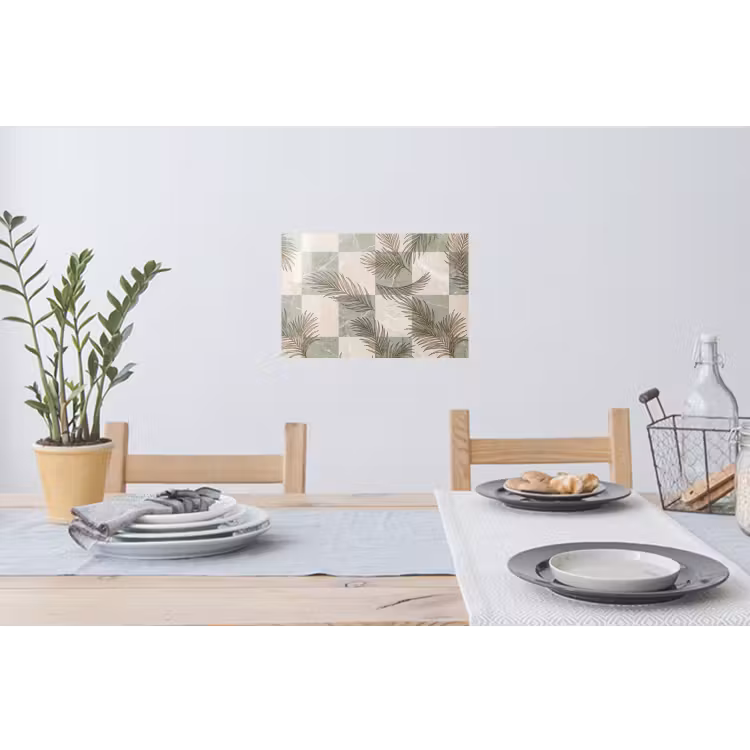 Muursticker - Planten - Bladeren - Marmer - Modern - Groen — 3