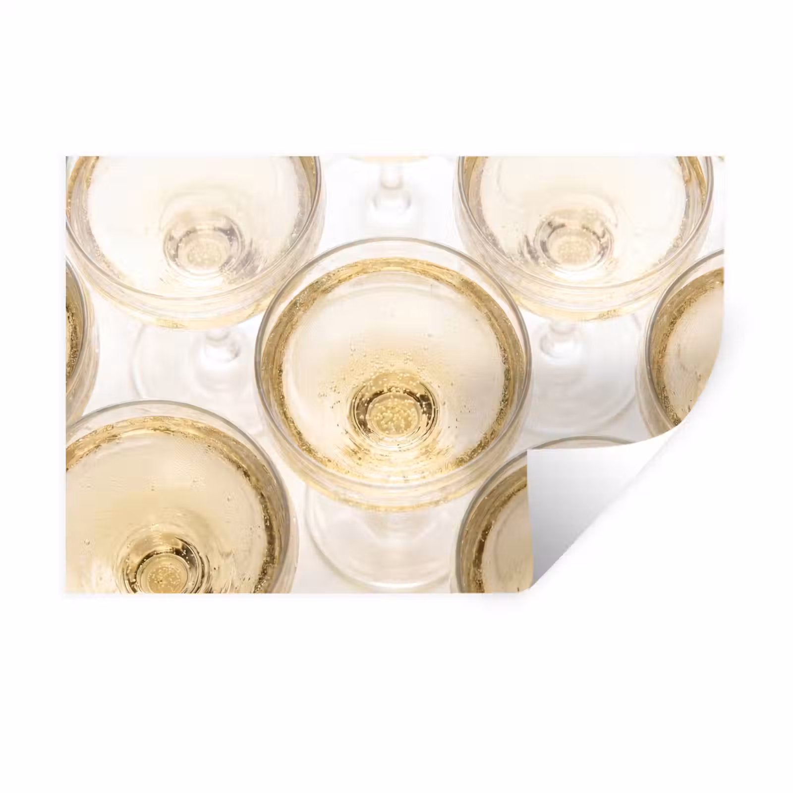 Muursticker - Drank - Glazen - Feest - Goud — 1