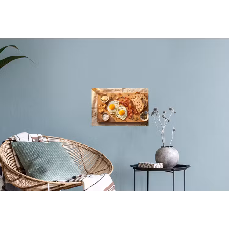 Muursticker - Eten - Ontbijt - Hout - Rustiek - Geel — 4
