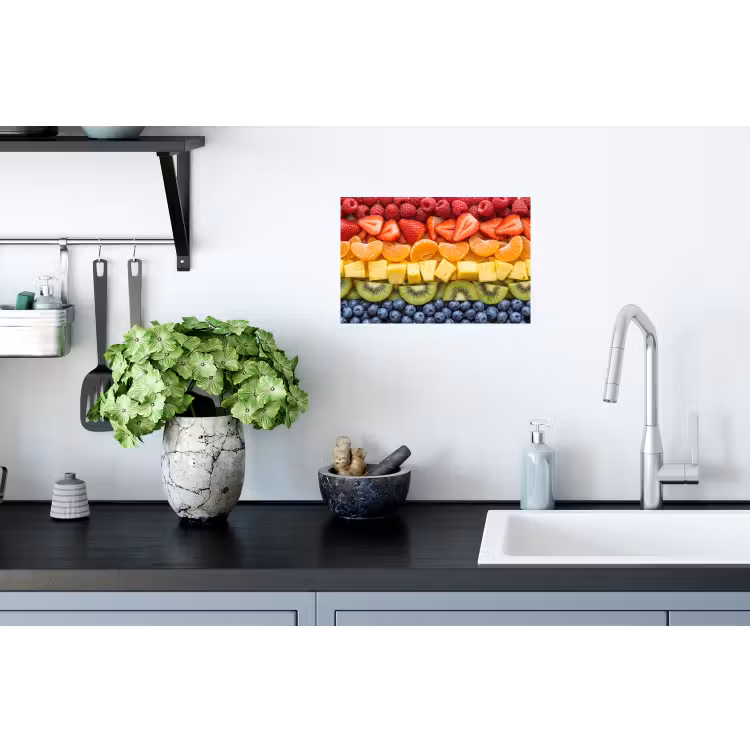 Muursticker - Fruit - Regenboog - Gezond - Kleurrijk — 2