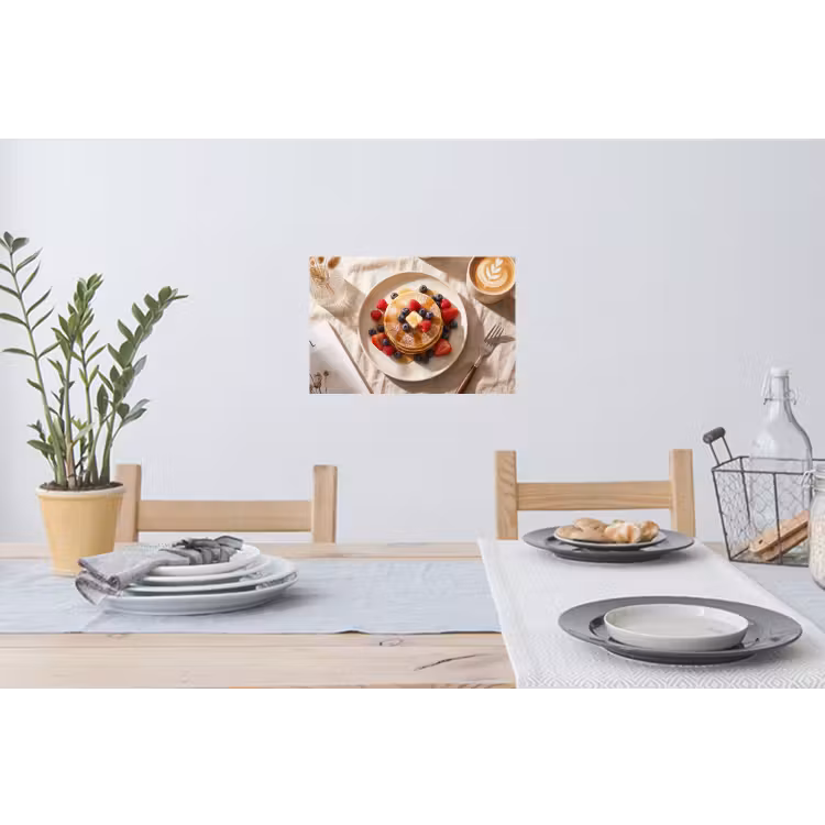 Muursticker - Pannenkoeken - Bessen - Ontbijt - Modern - Beige — 3