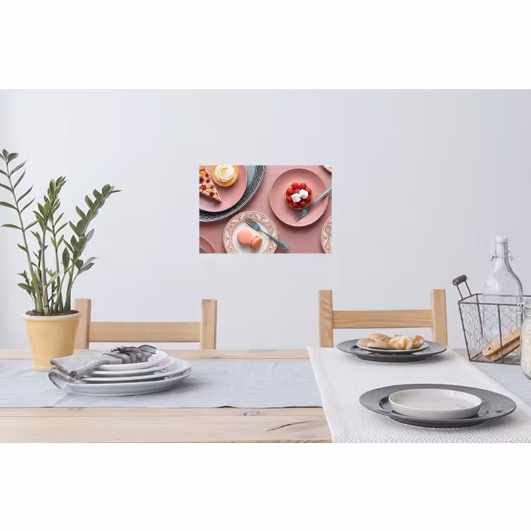 Muursticker - Dessert - Taart - Gebak - Zoet - Roze — 3