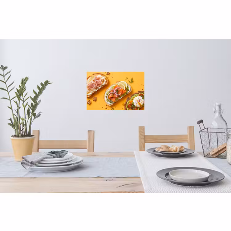 Muursticker - Eten - Brood - Ontbijt - Modern - Kleurrijk — 3