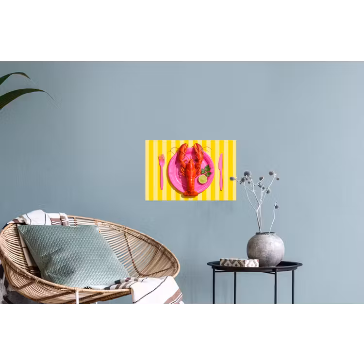 Muursticker - Eten - Roze - Geel - Modern - Culinaire — 4