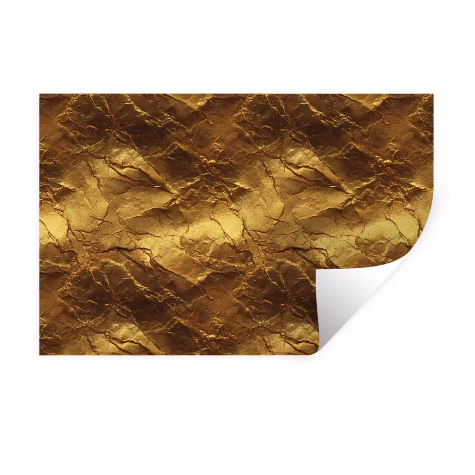 Muursticker - Bladgoud - Textuur - Goud — 1