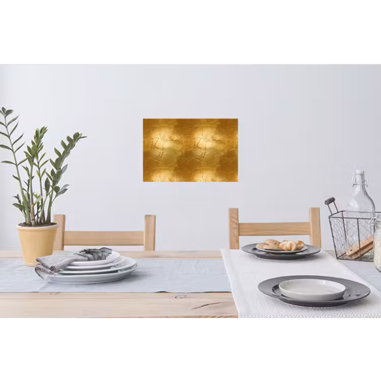 Muursticker - Bladgoud - Vintage - Textuur - Warm Goud — 3