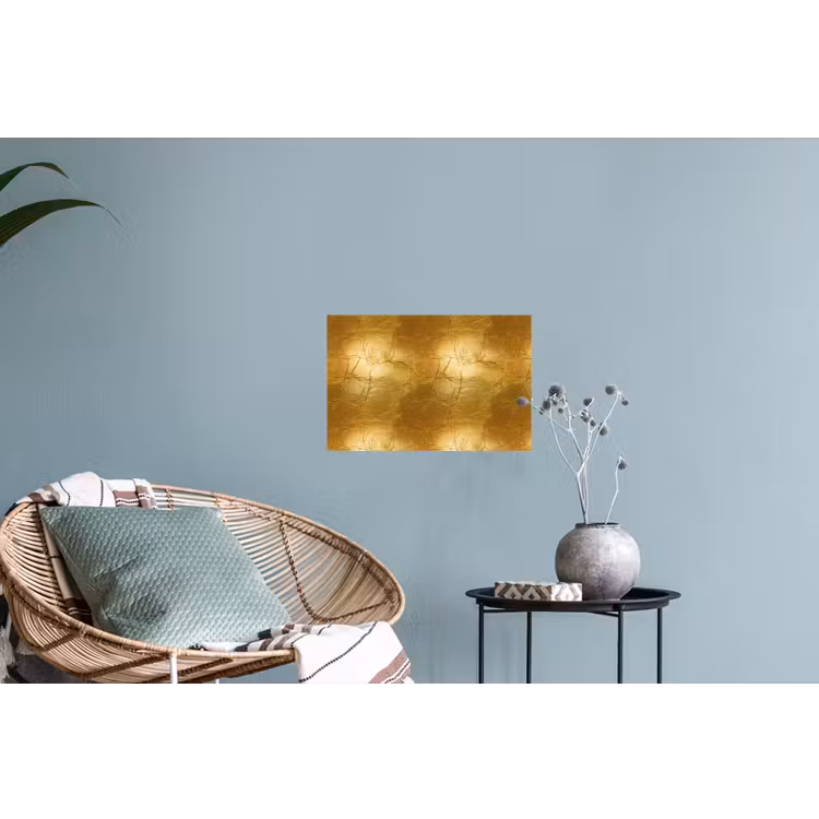 Muursticker - Bladgoud - Vintage - Textuur - Warm Goud — 4