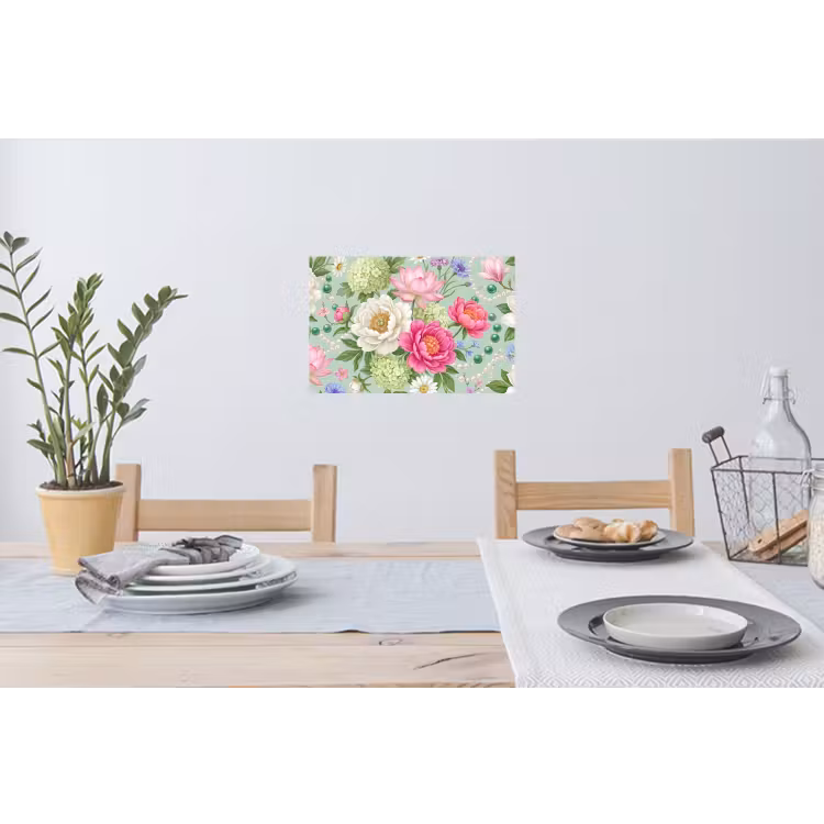 Muursticker - Bloemen - Patroon - Botanisch - Groen — 3