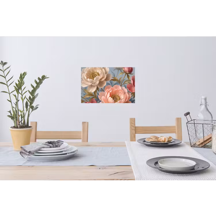 Muursticker - Bloemen - Roze - Beige - Modern - Natuur — 3