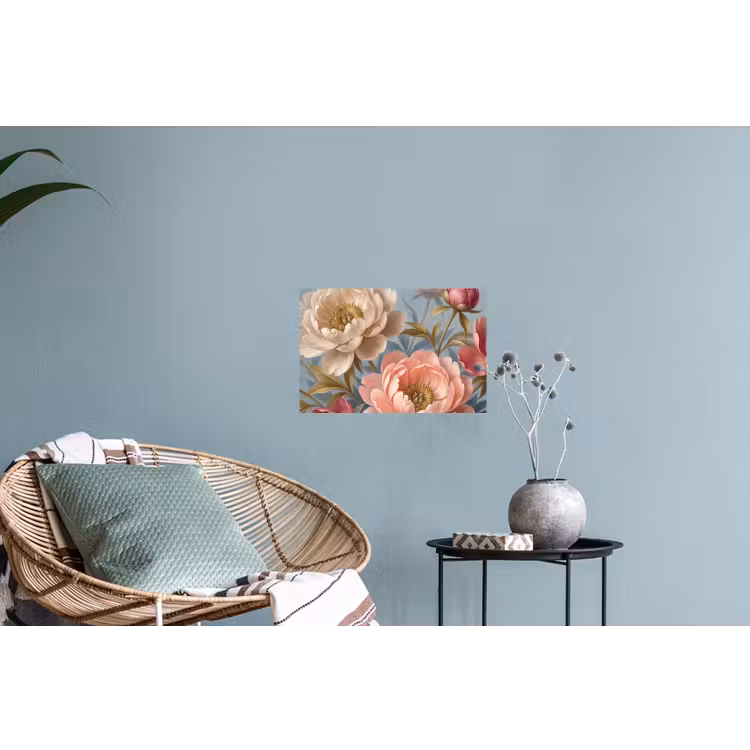 Muursticker - Bloemen - Roze - Beige - Modern - Natuur — 4