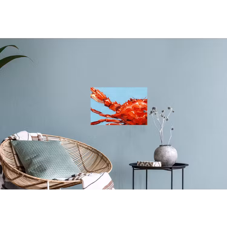 Muursticker - Krab - Zee - Dieren - Abstract - Rood — 4