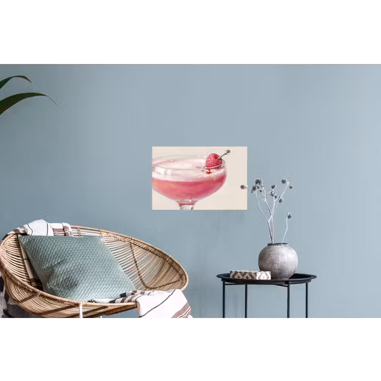 Muursticker - Cocktail - Framboos - Drank - Modern - Roze — 4