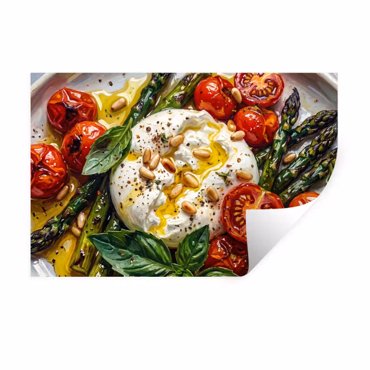 Muursticker - Eten - Groenten - Kaas - Modern - Vers — 1