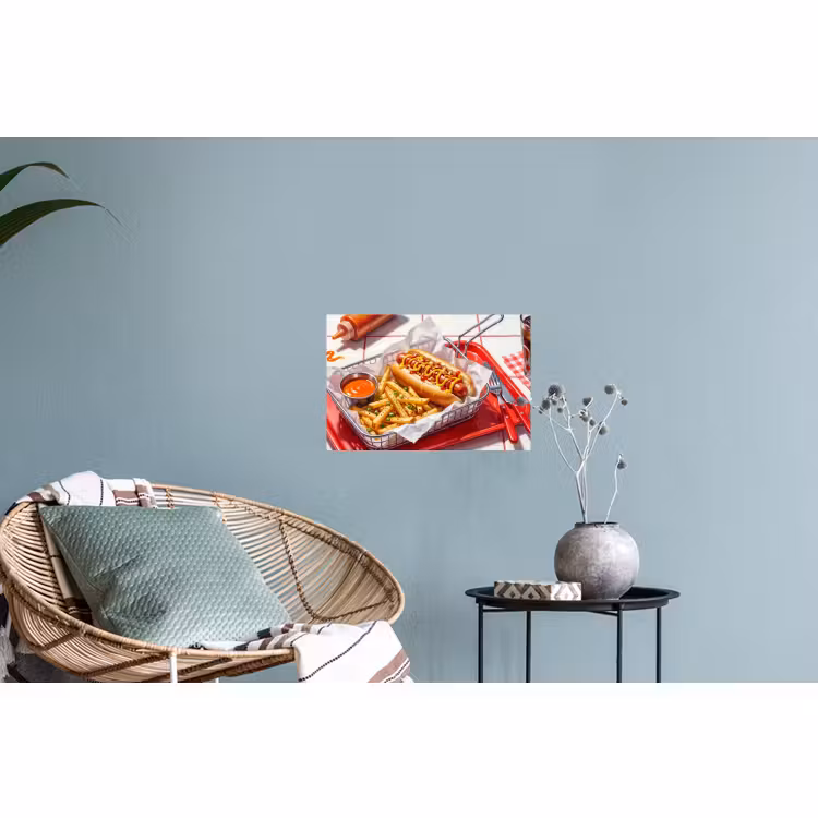 Muursticker - Eten - Hotdog - Fastfood - Modern - Rood — 4