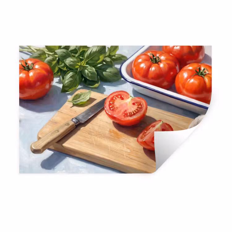 Muursticker - Eten - Keuken - Ingrediënten - Stillleven - Rood — 1