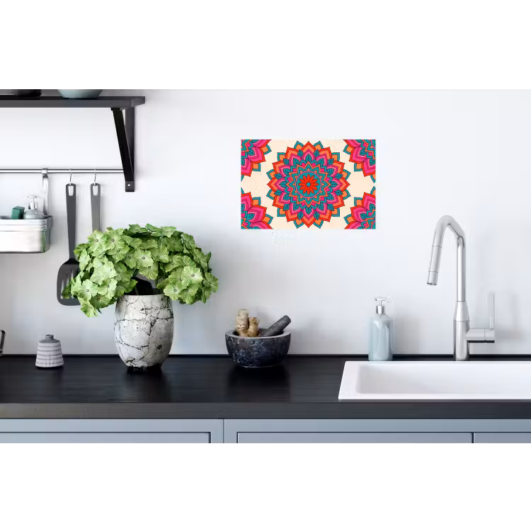 Muursticker - Mandala - Patroon - Abstract - Kleurrijk - Modern — 2