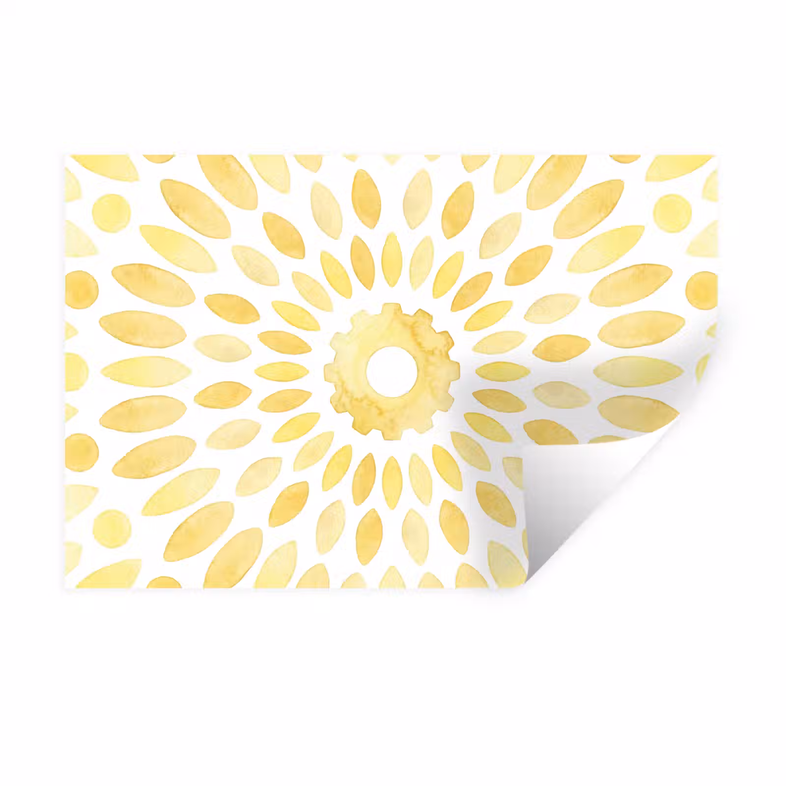 Muursticker - Abstract - Geometrisch - Stralend - Geel — 1