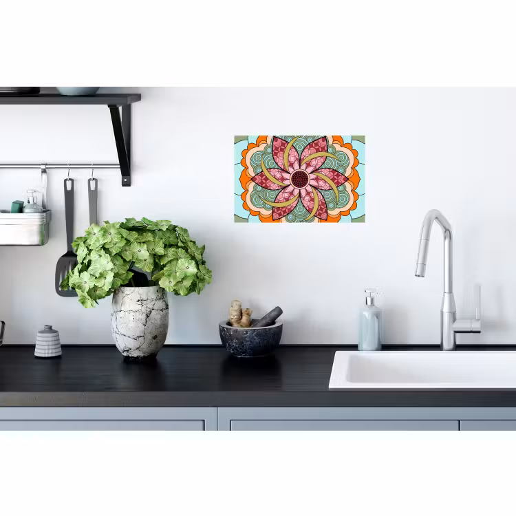 Muursticker - Mandala - Geometrisch - Kunst - Decoratief - Kleurrijk — 2