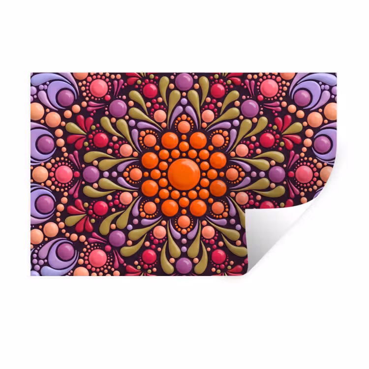 Muursticker - Patroon - Stippen - Abstract - Modern - Kleurrijk — 1