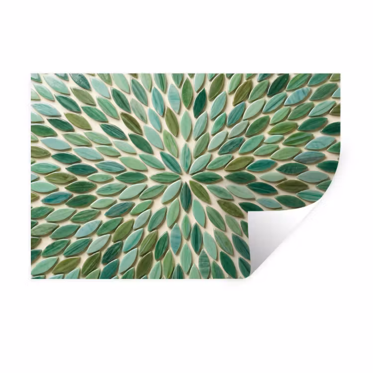Muursticker - Patroon - Blad - Groen - Abstract — 1