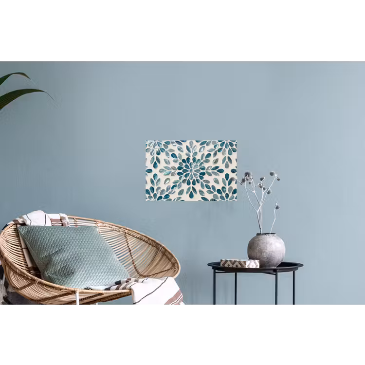 Muursticker - Patroon - Bladeren - Abstract - Modern - Turquoise — 4