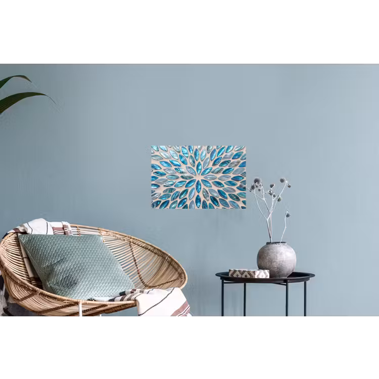 Muursticker - Patroon - Glans - Abstract - Blauw - Decoratie — 4