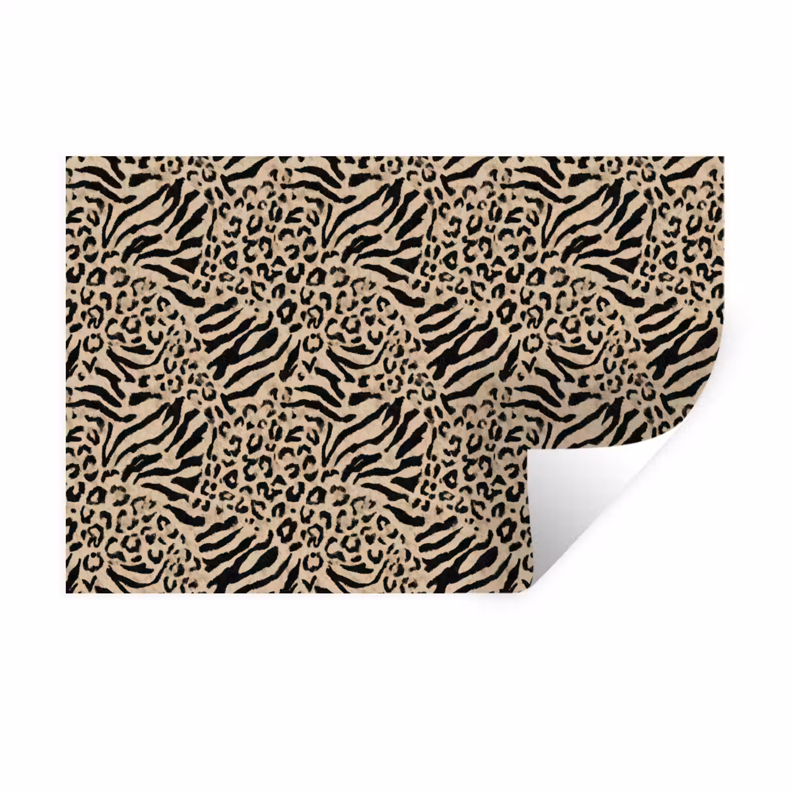 Muursticker - Giraf - Zebra - Motief - Bruin — 1