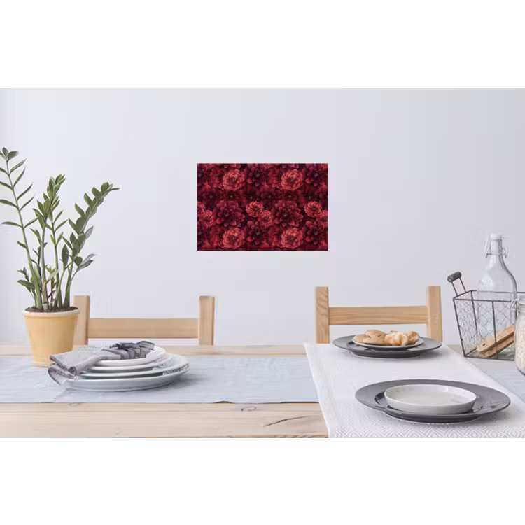 Muursticker - Dahlias - Bloemen - Rood — 3