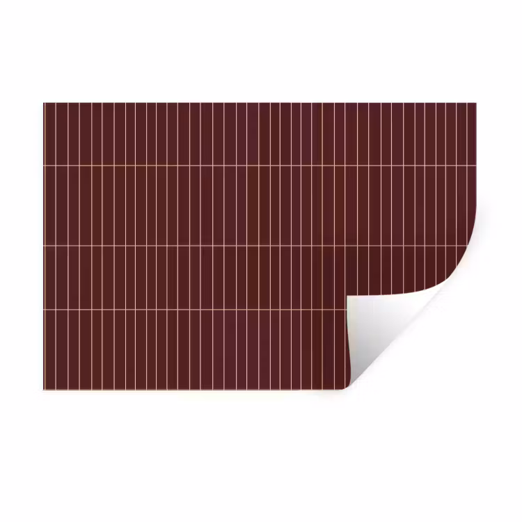 Muursticker - Lijnen - Patroon - Bordeaux — 1