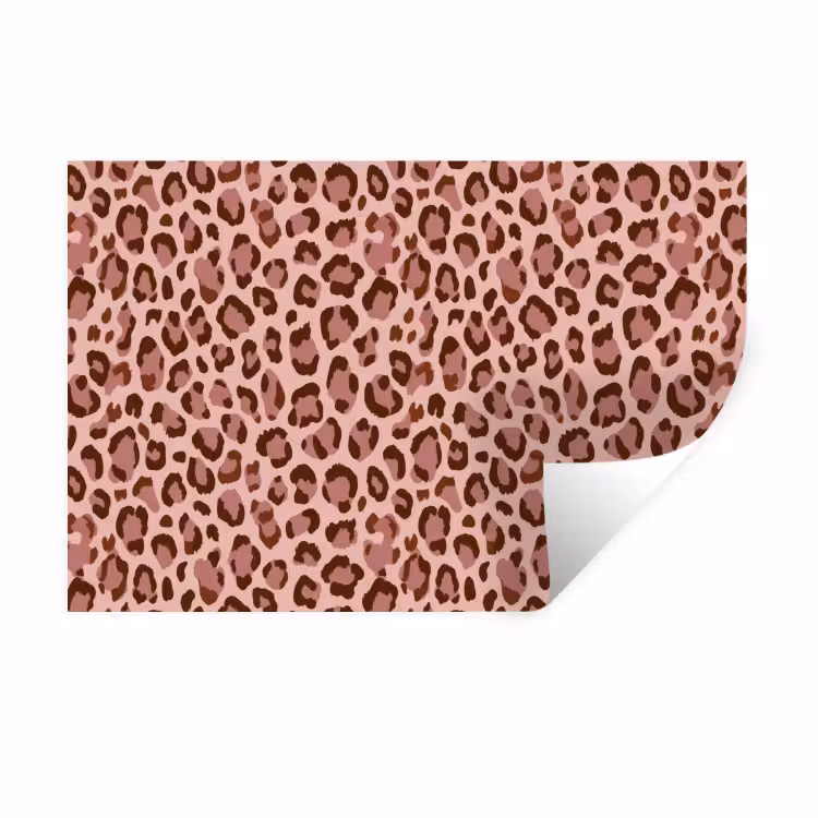 Muursticker - Luipaard - Patroon - Roze — 1