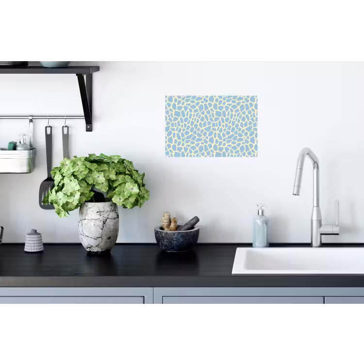Muursticker - Giraf - Modern - Blauw — 2