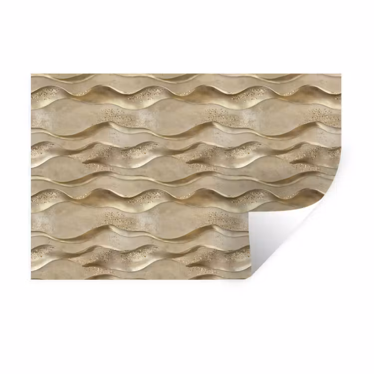 Muursticker - Golven - Patroon - Goud — 1