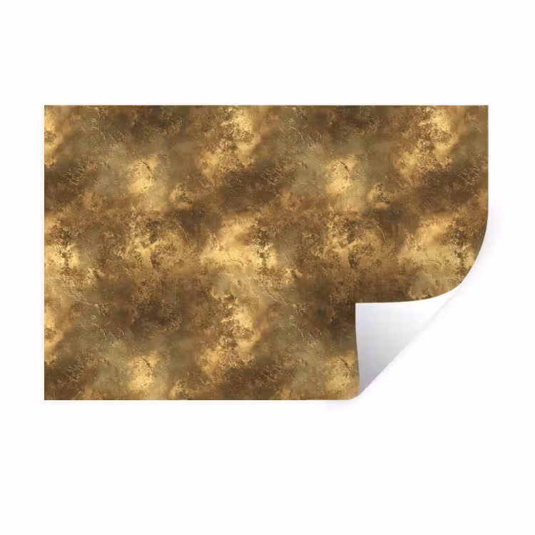 Muursticker - Antiek - Metaallook - Goud — 1