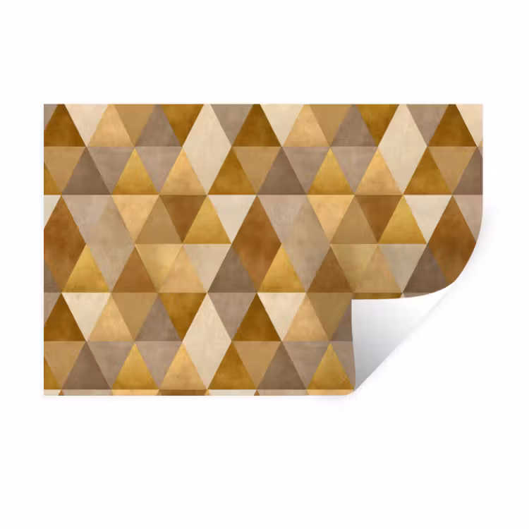 Muursticker - Geometrisch - Driehoek - Goud — 1