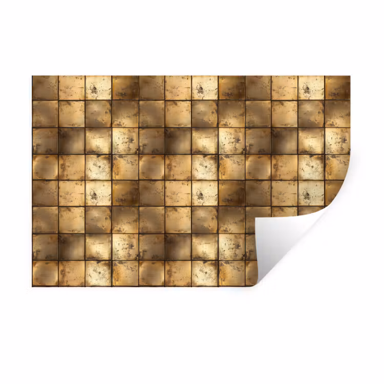 Muursticker - Geometrisch - Tegels - Goud — 1