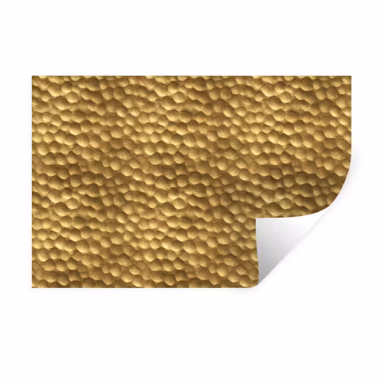 Muursticker - Metaal - Dynamisch - Goud — 1